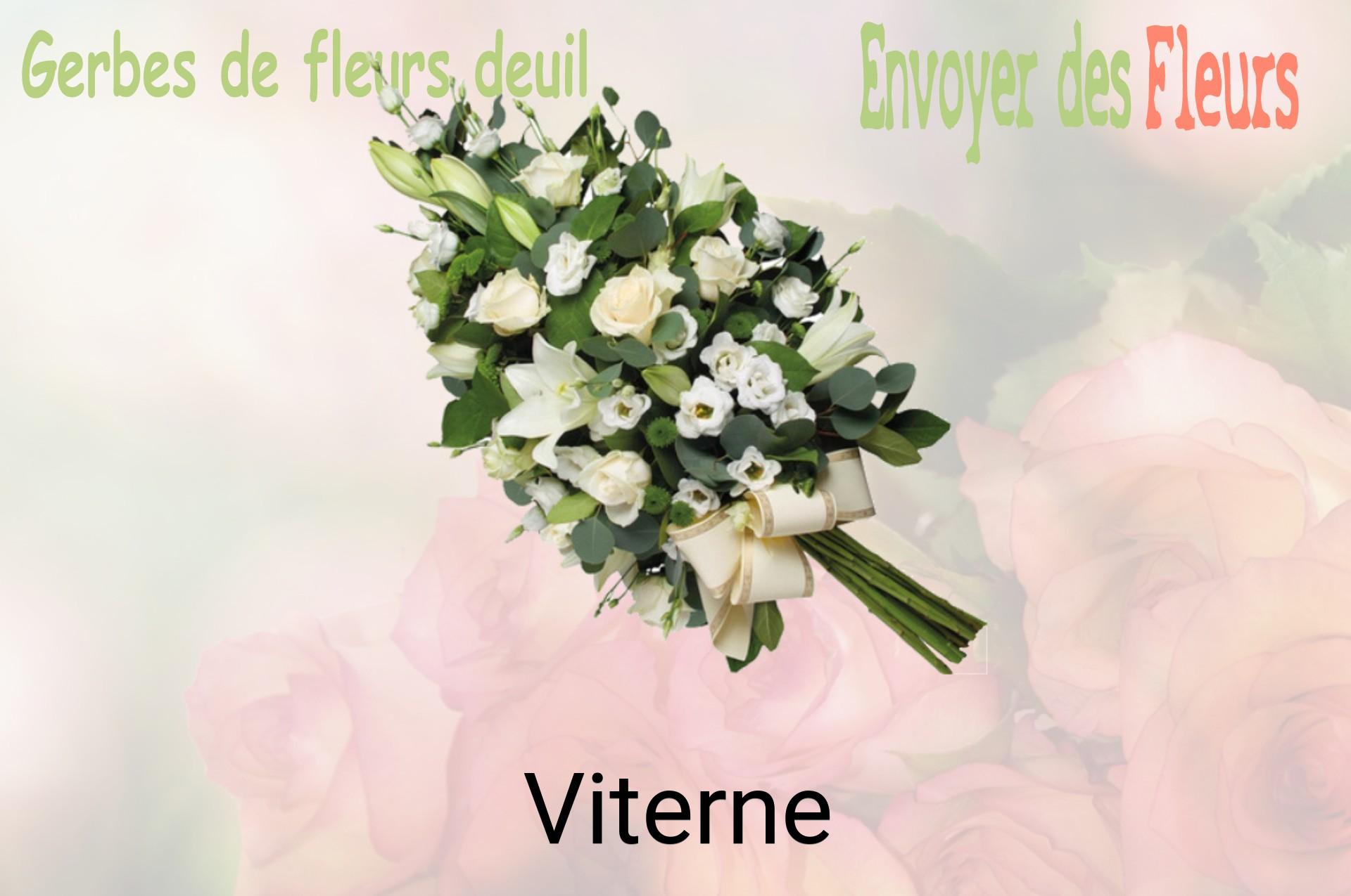 Gerbe de fleurs de deuil livrée à Viterne